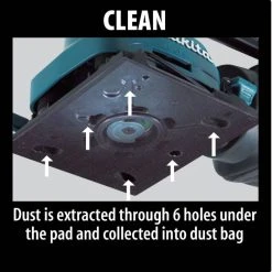 Makita BO4556K 1/4 Sheet Finishing Sander, With Tool Case -Mi-T-M store 00ebab7a 299a 4ec3 bfac 27feb176563e bo4556k f 1500px