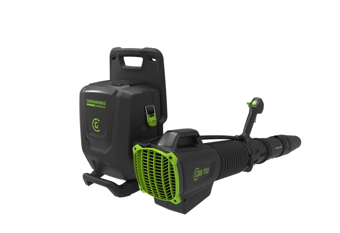 Greenworks Commercial 690 CFM Backpack Blower 82V 1 Greenworks Commercial 690 CFM Backpack Blower 82V