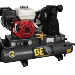 BE AC658HB 8 Gallon Wheeled Gas Air Compressor 196cc Honda