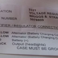 Briggs & Stratton 397809 Voltage Regulator Oregon 33-416 -Mi-T-M store p1060297
